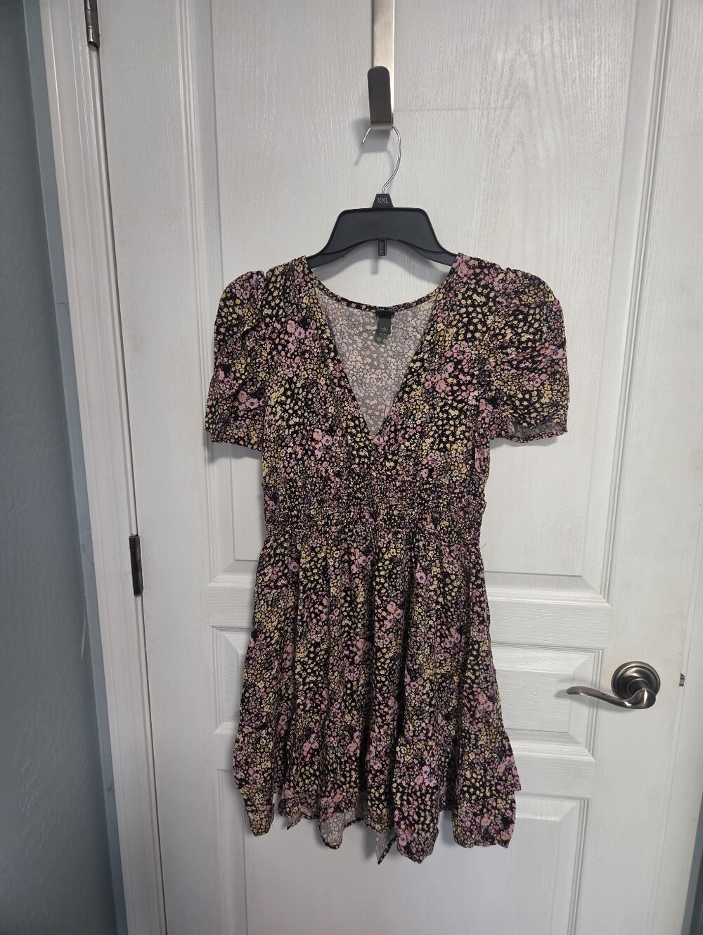 Wild Fable Dress Floral Smocked Tiered  Boho Cottagecore Ruffle Womens Medium